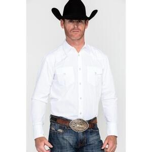 Gibson Trading Co Solid Long Sleeve‎ Pearl Snap Western Shirt
